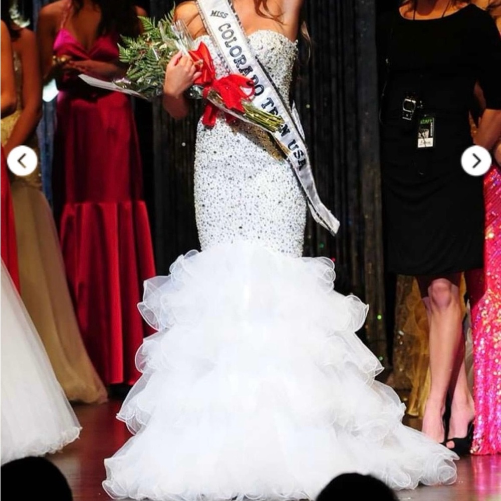 Sherri Hill Strapless Mermaid Dress